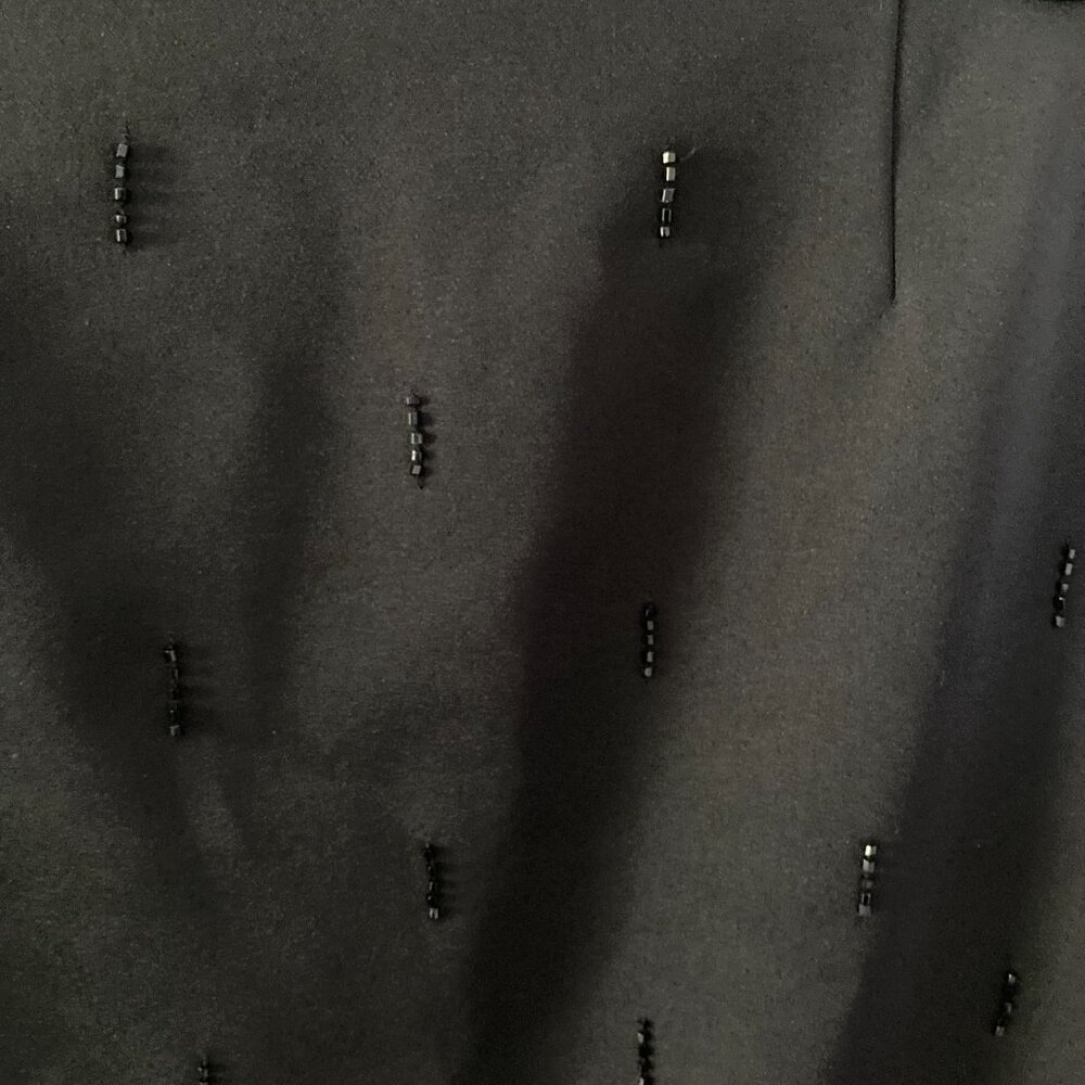 Laundry By Shelli Segal Pencil Skirt Black Size 6 Beaded - Picture 3 of 5